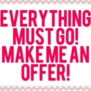 Make an offer on anything in my closet!